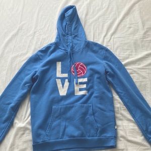 Love Volleyball Pink Ball Women Hoodie Size Small - Tstars
